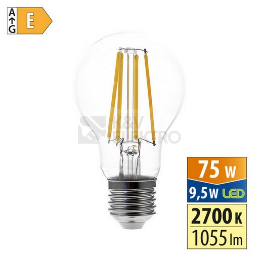 Obrázek produktu LED žárovka E27 McLED 9,5W (75W) teplá bílá (2700K) ML-321.077.87.0 0