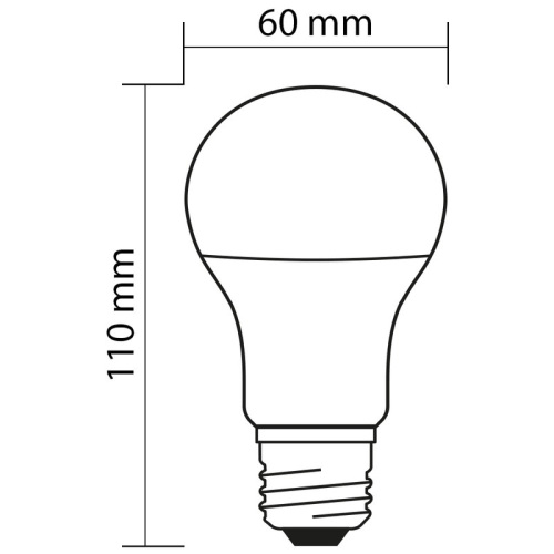 LED žárovka E27 McLED 8W (60W) teplá bílá (2700K) ML-321.094.87.0 (obrázek 5)