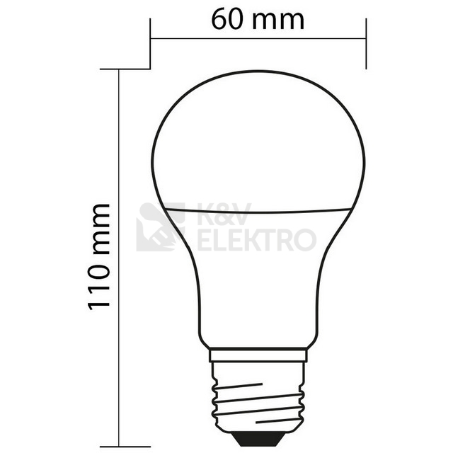 Obrázek produktu LED žárovka E27 McLED 8W (60W) teplá bílá (2700K) ML-321.094.87.0 4