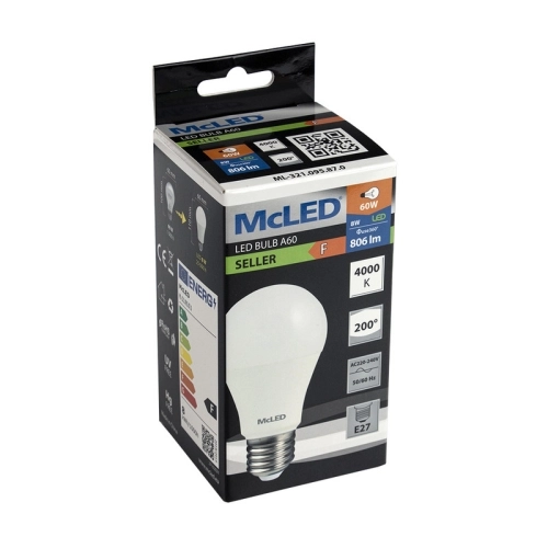 LED žárovka E27 McLED 8W (60W) neutrální bílá (4000K) ML-321.095.87.0 (obrázek 5)