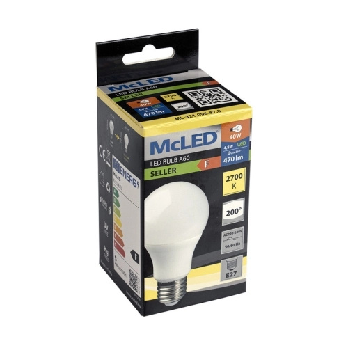LED žárovka E27 McLED 4,8W (40W) teplá bílá (2700K) ML-321.096.87.0 (obrázek 4)