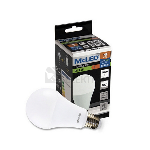 Obrázek produktu LED žárovka E27 McLED 10,5W (75W) neutrální bílá (4000K) ML-321.099.87.0 2