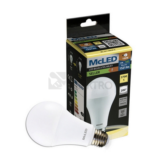Obrázek produktu LED žárovka E27 McLED 15W (100W) teplá bílá (2700K) ML-321.100.87.0 2