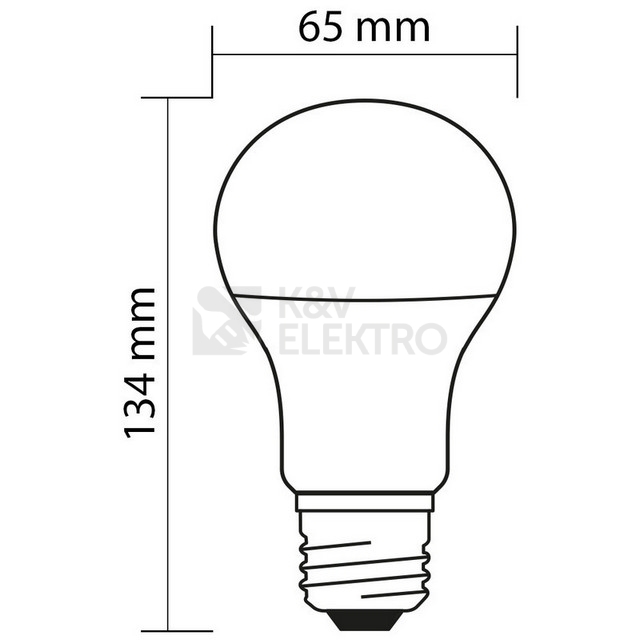 Obrázek produktu LED žárovka E27 McLED 15W (100W) teplá bílá (2700K) ML-321.100.87.0 4