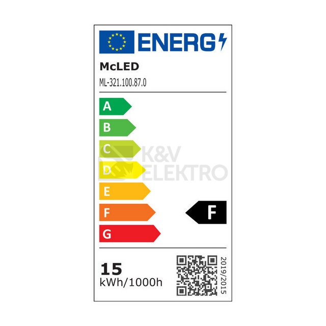 Obrázek produktu LED žárovka E27 McLED 15W (100W) teplá bílá (2700K) ML-321.100.87.0 5