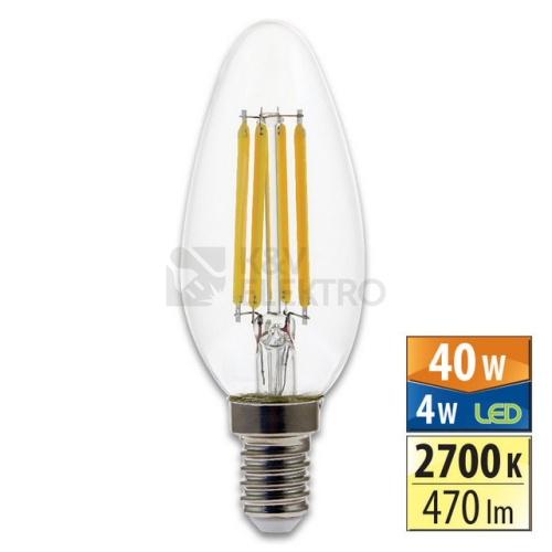 LED žárovka E14 McLED 4W (40W) teplá bílá (2700K) svíčka ML-323.013.87.0
