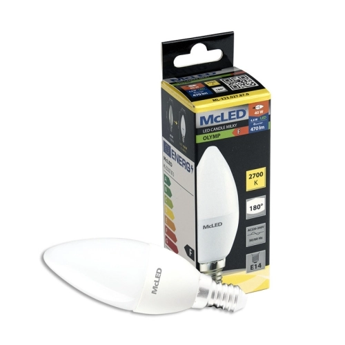 LED žárovka E14 McLED 4,8W (40W) teplá bílá (2700K) svíčka ML-323.027.87.0 (obrázek 5)