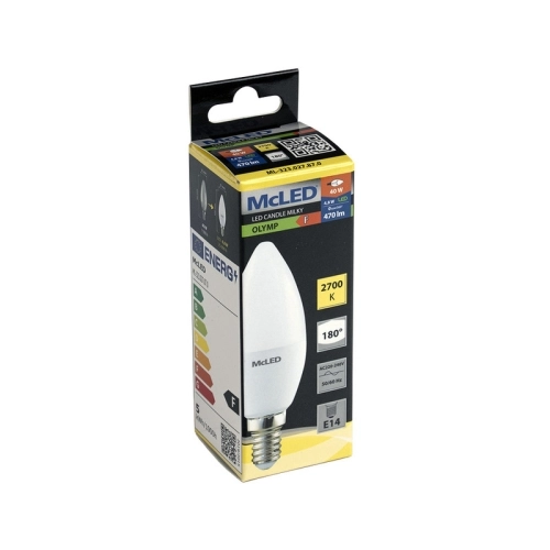 LED žárovka E14 McLED 4,8W (40W) teplá bílá (2700K) svíčka ML-323.027.87.0 (obrázek 4)