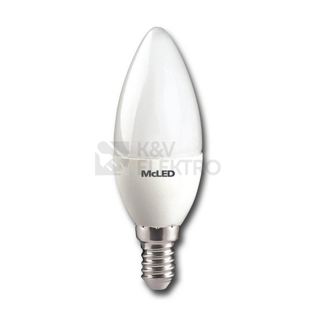 Obrázek produktu LED žárovka E14 McLED 4,8W (40W) neutrální bílá (4000K) svíčka ML-323.028.87.0 1