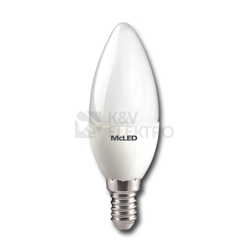 Obrázek produktu LED žárovka E14 McLED 4,8W (40W) neutrální bílá (4000K) svíčka ML-323.028.87.0 1