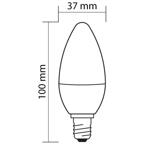 LED žárovka E14 McLED 2,7W (25W) teplá bílá (2700K) svíčka ML-323.029.87.0 (obrázek 5)