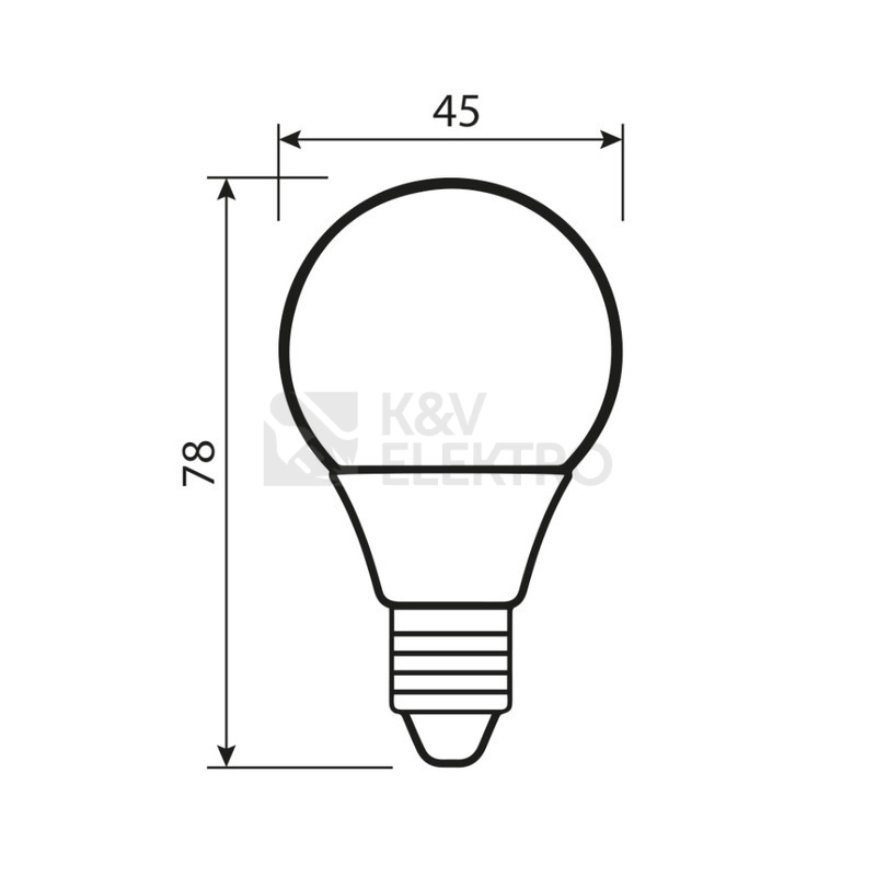 Obrázek produktu LED žárovka E14 McLED 4,8W (40W) neutrální bílá (4000K) ML-324.038.87.0 5