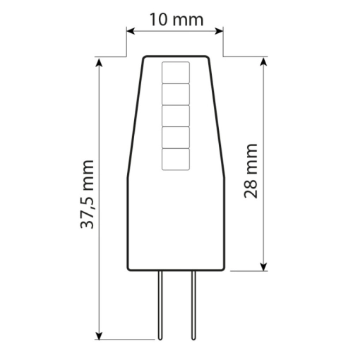 LED žárovka G4 McLED 2W (20W) teplá bílá (3000K) 12V ML-325.004.92.0 (obrázek 7)