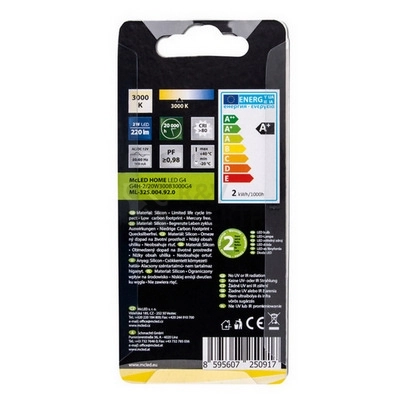 Obrázek produktu LED žárovka G4 McLED 2W (20W) teplá bílá (3000K) 12V ML-325.004.92.0 5