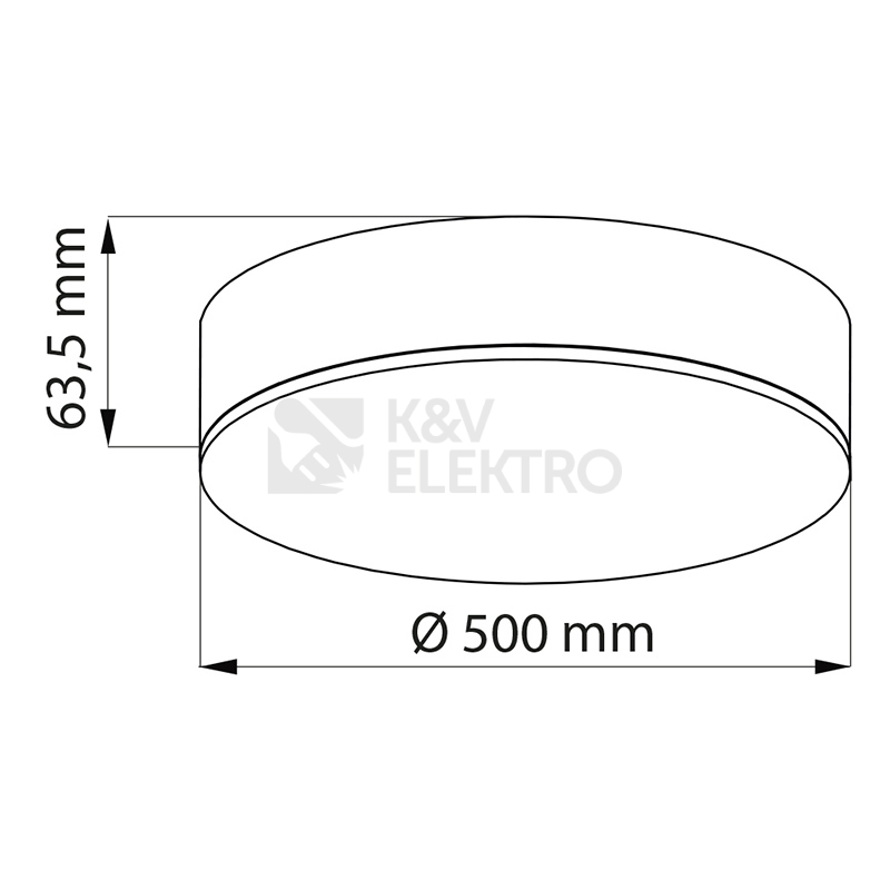 Obrázek produktu Závěsné LED svítidlo McLED Nova R 500 50W 3000K ML-416.085.33.5 5