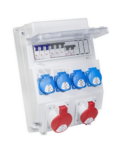 Obrázek produktu Zásuvková skříň ETI EDS11 4/2 16/32 B IP54 4x230V 1x400V/32A/5p 1x400V/16A/5p 001105414 (EDS11 4-2/2-5 16/32) 3