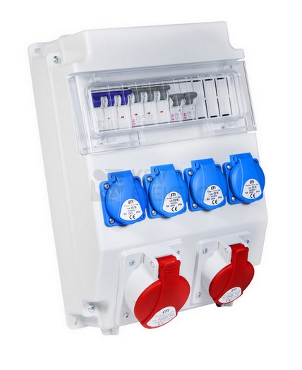 Obrázek produktu Zásuvková skříň ETI EDS11 4/2 16/32 B IP54 4x230V 1x400V/32A/5p 1x400V/16A/5p 001105414 (EDS11 4-2/2-5 16/32) 4