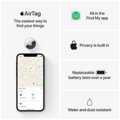 Lokalizační čipy Apple AirTag (4ks) MX542ZY/A (obrázek 7)