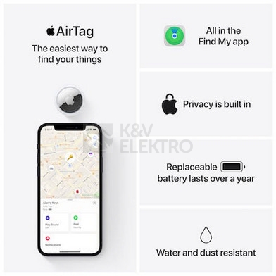 Obrázek produktu  Lokalizační čipy Apple AirTag (4ks) MX542ZY/A 6