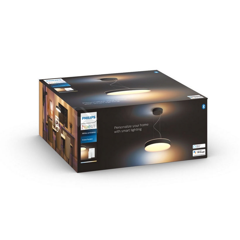 Obrázek produktu  Bluetooth LED závěsné svítidlo Philips Hue Enrave 41162/30/P6 černá 33,5W 2200-6500K s dálkovým ovladačem 4