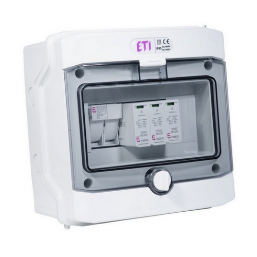 Kompletní DC nástěnná rozvodnice pro FVE ETI RFVE1100/8-DC1/1-16-EMT12 1 string IP65 001105400