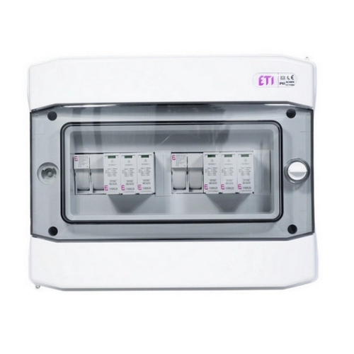 Kompletní DC nástěnná rozvodnice pro FVE ETI RFVE1100/12-DC2/2-16-EMT12 2 stringy IP65 001105402