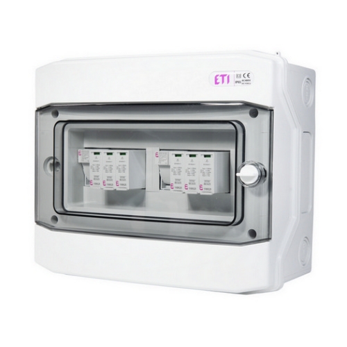 Kompletní DC nástěnná rozvodnice pro FVE ETI RFVE1100/12-DC2/2-16-EMT12 2 stringy IP65 001105402