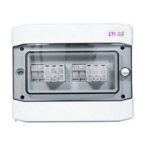 Kompletní DC nástěnná rozvodnice pro FVE ETI RFVE1100/12-DC2/2-16-EMT12 2 stringy IP65 001105402
