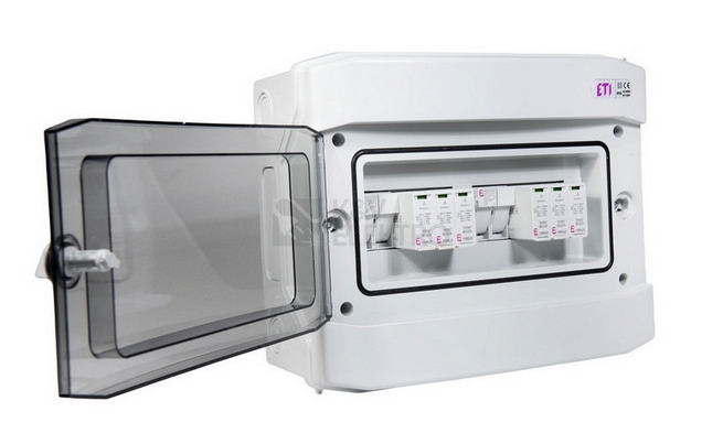 Obrázek produktu Kompletní DC nástěnná rozvodnice pro FVE ETI RFVE1100/12-DC2/2-16-EMT12 2 stringy IP65 001105402 (RFVE-DC2-2-T12) 4