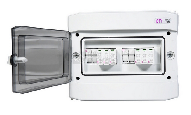 Obrázek produktu Kompletní DC nástěnná rozvodnice pro FVE ETI RFVE1100/12-DC2/2-16-EMT12 2 stringy IP65 001105402 (RFVE-DC2-2-T12) 6