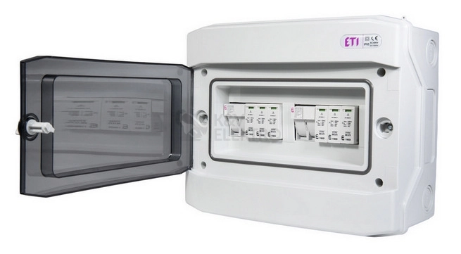 Obrázek produktu Kompletní DC nástěnná rozvodnice pro FVE ETI RFVE1100/12-DC2/2-16-EMT2 2 stringy IP65 001105403 2