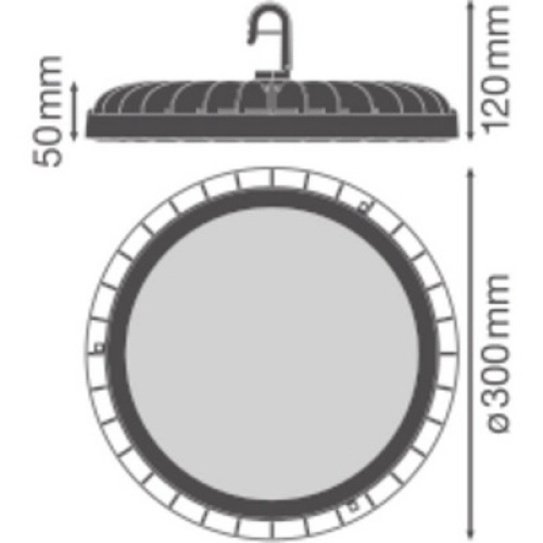 LED svítidlo LEDVANCE High Bay Value 225W 27000lm 4000K IP65 (obrázek 7)