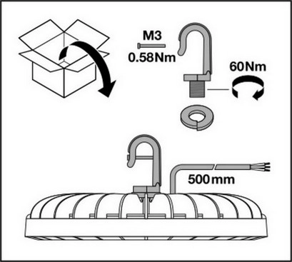 LED svítidlo LEDVANCE High Bay Value 225W 27000lm 4000K IP65 (obrázek 5)