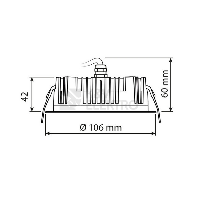 Obrázek produktu  LED podhledové svítidlo McLED Cora 10 10W 3000K IP65 ML-412.143.79.0 6