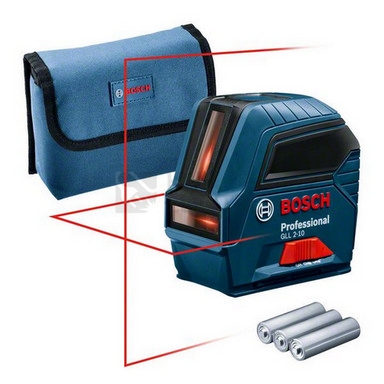 Obrázek produktu Stavební křížový laser Bosch GLL 2-10 0.601.063.L00 0