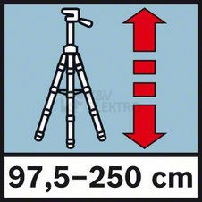 Obrázek produktu Hliníkový stavební stativ Bosch BT 250 0.601.096.A00 2