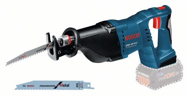 Obrázek produktu Aku mečová pila (ocaska) Bosch GSA 18 V-LI 0.601.64J.000 bez nabíječky a baterie 0
