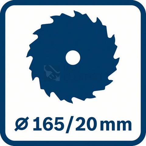 Obrázek produktu Kotoučová pila mafl Bosch GKS 55+ GCE 0.601.682.100 165/20mm 1350W 8