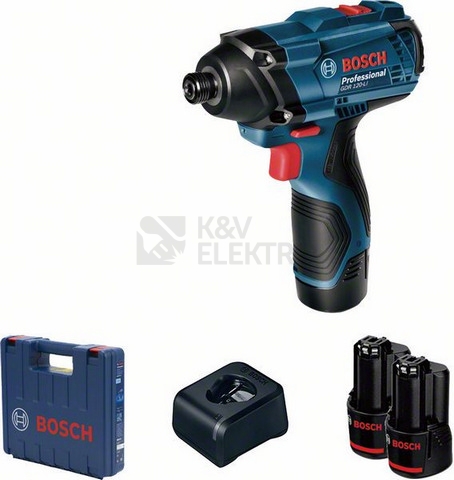 Obrázek produktu Aku rázový utahovák 1/4" Bosch GDR 120-LI 0.601.9F0.001 2x aku 2Ah 0