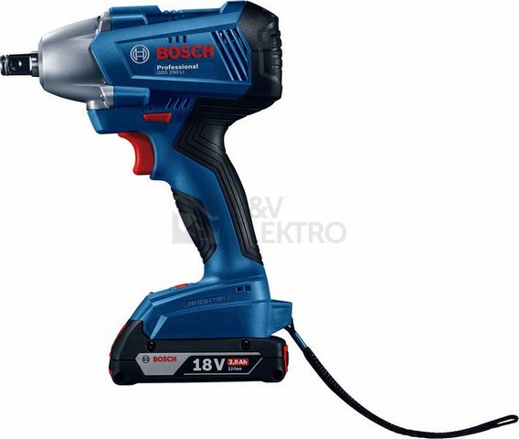 Obrázek produktu Aku rázový utahovák 1/2" Bosch GDS 250-LI 0.601.9G6.120 2x aku 3Ah 0