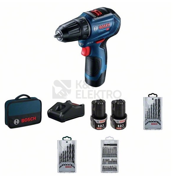 Obrázek produktu Aku vrtačka Bosch GSR 12V-30 0.601.9G9.001 2x aku 2Ah 0