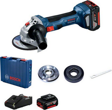 Aku úhlová bruska 125mm Bosch GWS 180-LI 0.601.9H9.021 2x aku 4Ah