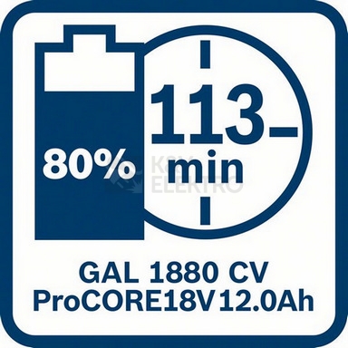 Obrázek produktu Nabíječka Li-Ion 14,4V / 18V 8A Bosch GAL 1880 CV 1.600.A00.B8G 2