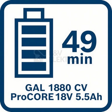 Obrázek produktu Nabíječka Li-Ion 14,4V / 18V 8A Bosch GAL 1880 CV 1.600.A00.B8G 12