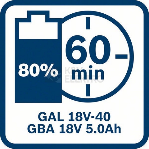 Obrázek produktu Nabíječka 18V 4A Bosch GAL 18V-40 solo 1.600.A01.9RJ 6
