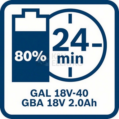 Obrázek produktu Nabíječka 18V 4A Bosch GAL 18V-40 solo 1.600.A01.9RJ 7