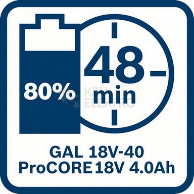Obrázek produktu Nabíječka 18V 4A Bosch GAL 18V-40 solo 1.600.A01.9RJ 8