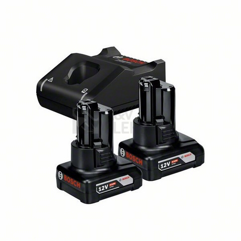 Obrázek produktu Nabíječka + 2x akumulátor 12V 6Ah Bosch 1.600.A01.B20 0