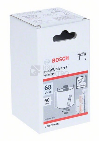 Obrázek produktu Diamantový vykružovák Bosch 68mm M16 2.608.599.047 1