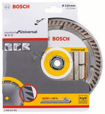 Obrázek produktu Diamantový řezný kotouč 150mm Bosch Standard for Universal 2.608.615.061 0